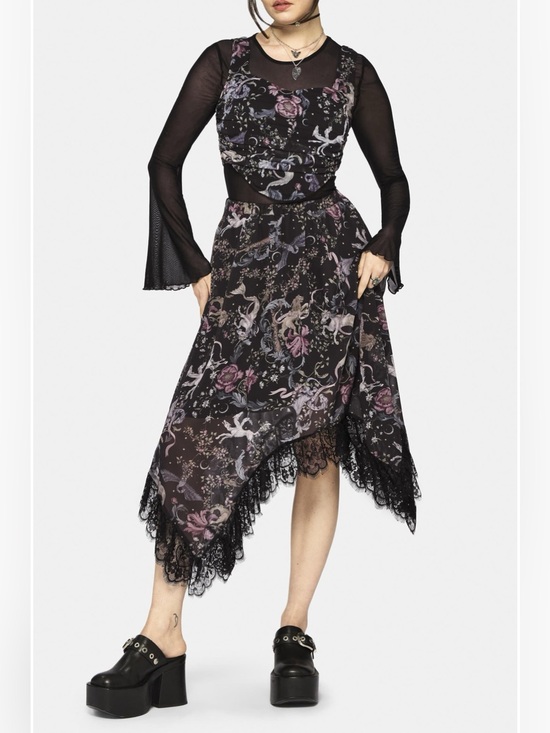 Disturbia Dresses & Skirts - Disturbia Merunicorn Enchanted Forest Midi Skirt Size 10 Whimsigoth